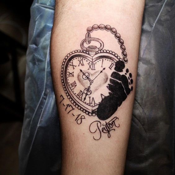 55 Fascinating Birth Clock Tattoo Ideas To Seize Each Your Moment