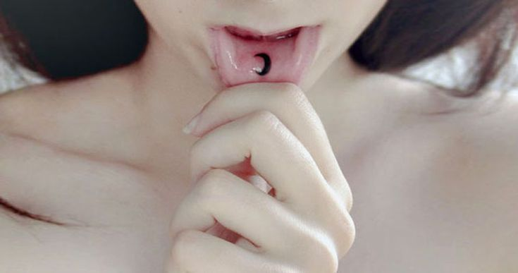 Moon Lip Tattoo