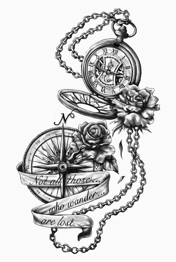 The Pocket Watch and The Compass
