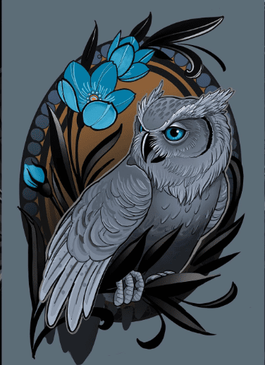 Owl Tattoo Designs Drawings