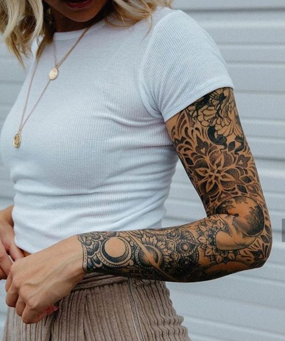 40+ Popular Sleeve Tattoos For Women In 2023 — InkMatch