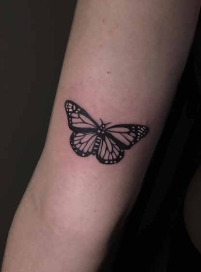 small best friend butterfly tattoos