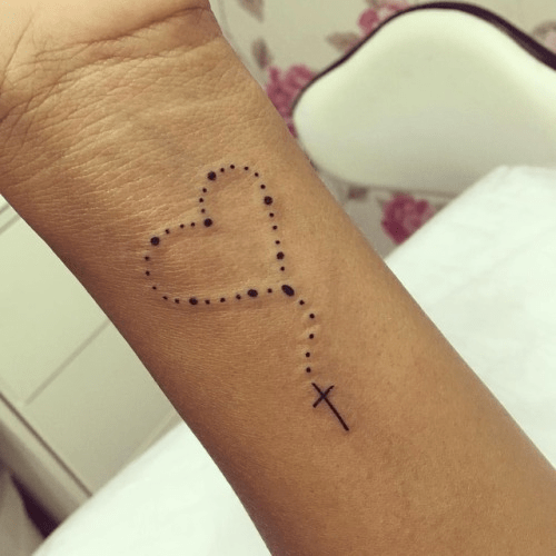 Tattoo of cross