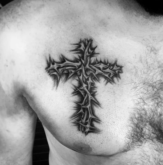 Top more than 72 tattoo of cross on chest super hot  thtantai2