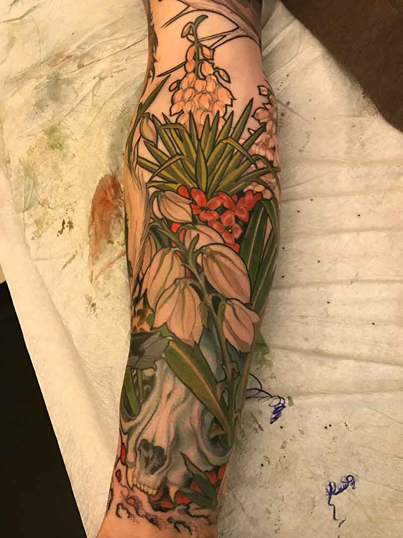 Chicago tattoo artists floral tattoo