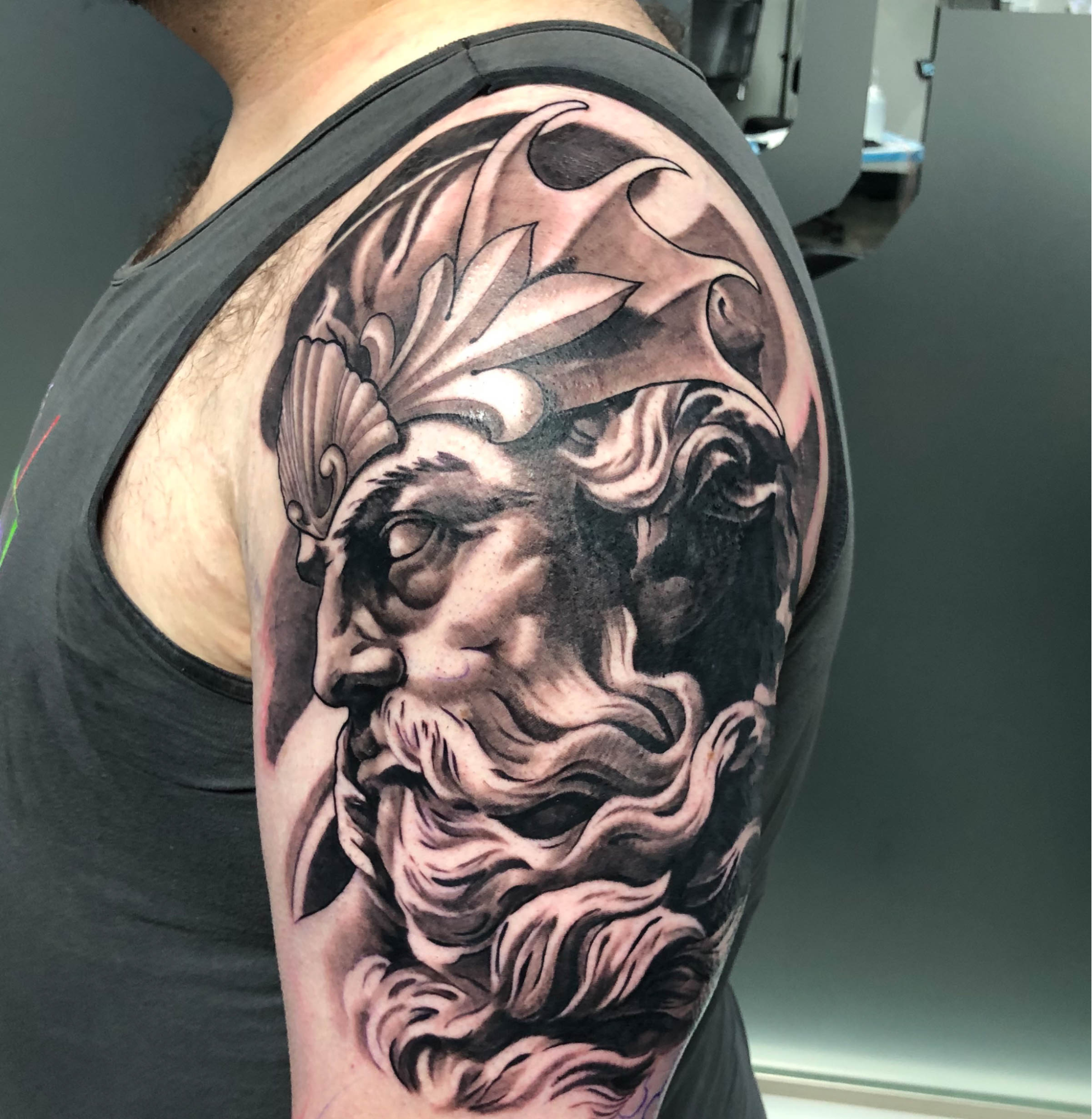 Ares god of war inspired piece to add on to this sleeve  Booking  MayJuly send a message with your ideas  Instagram