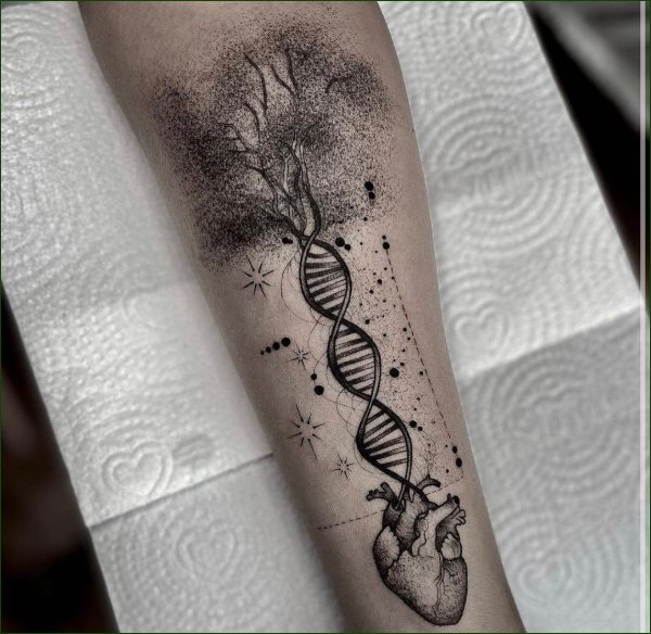 DNA tattoos what they mean and ideas to inspire you  Tattooing