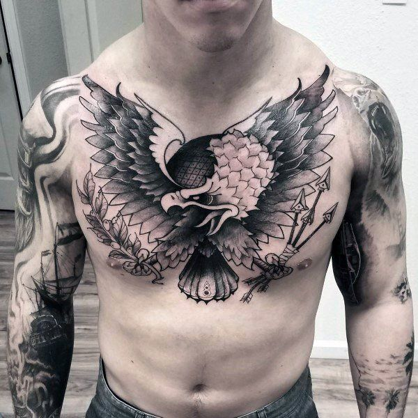 An eagle tattoo