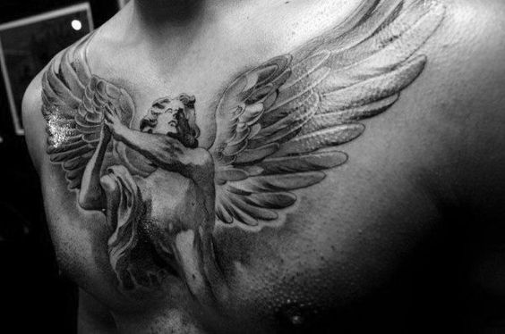 39 Vintage Wing Chest Tattoo Designs for Men [2024 Guide] | Chest tattoo  men, Cool chest tattoos, Small chest tattoos