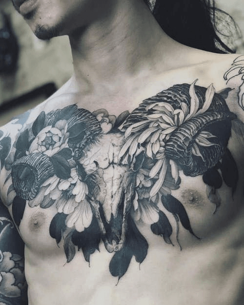Cool Small Chest Tattoos for Guys