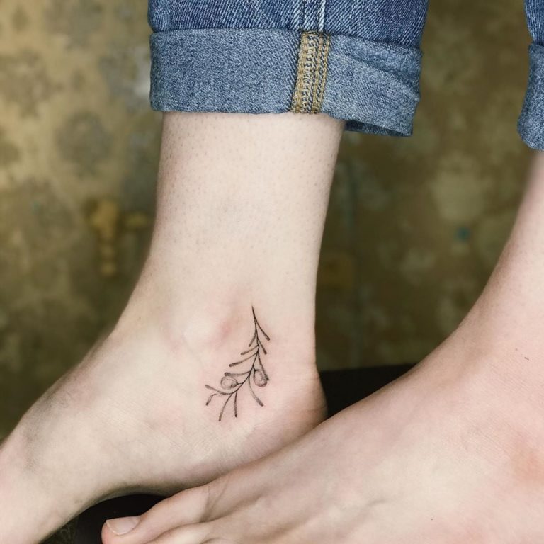 Minimalistic Tattoo on Foot