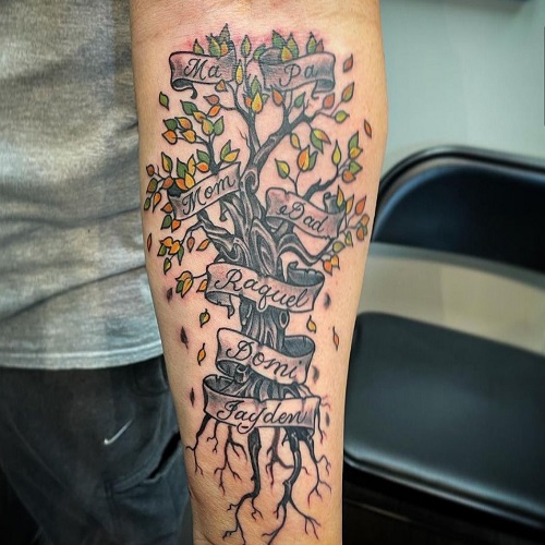 15 Amazing Family Tree Tattoo Designs You Must Ink on Skin — InkMatch