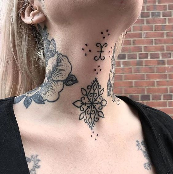 tattoo on throat