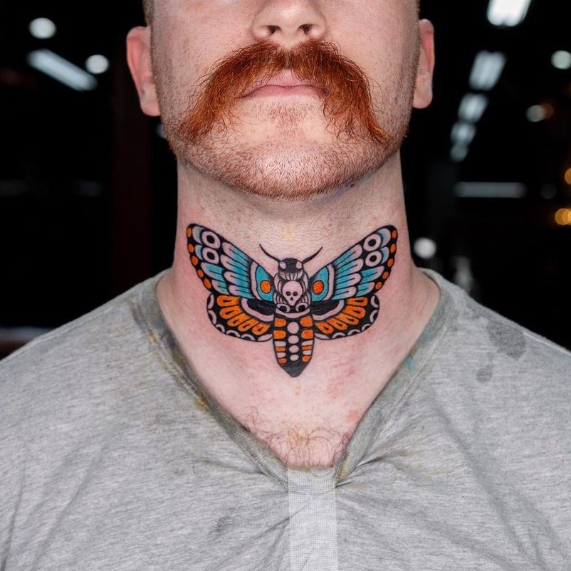 60 Best Ideas Of Throat Tattoos That Will Blow Your Mind [Men & Women] -