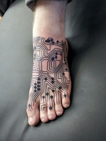 unique foot tattoos