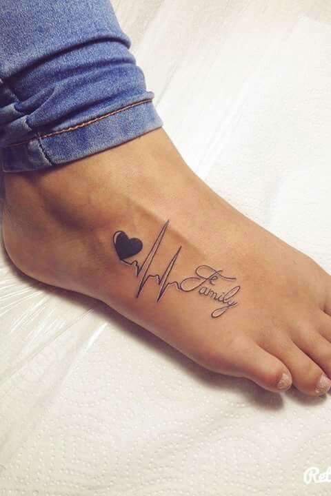 feminine foot tattoos