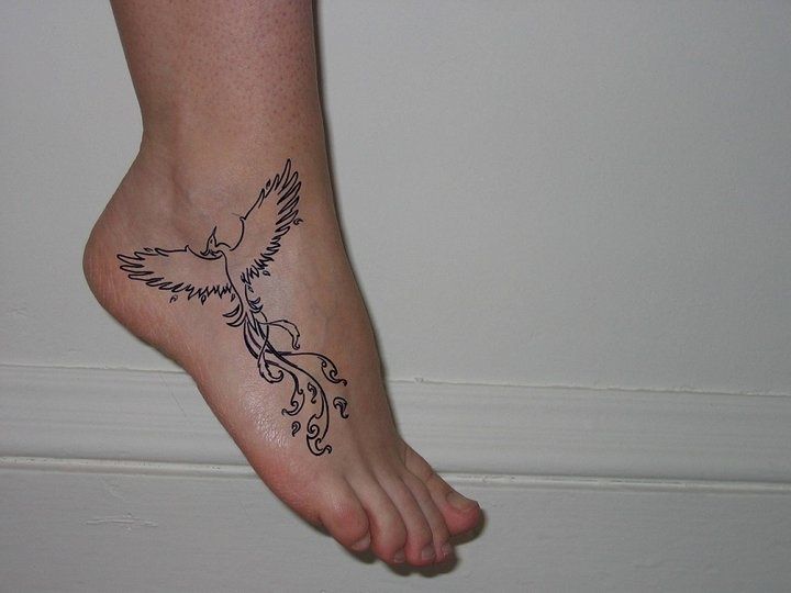 unique foot tattoo designs
