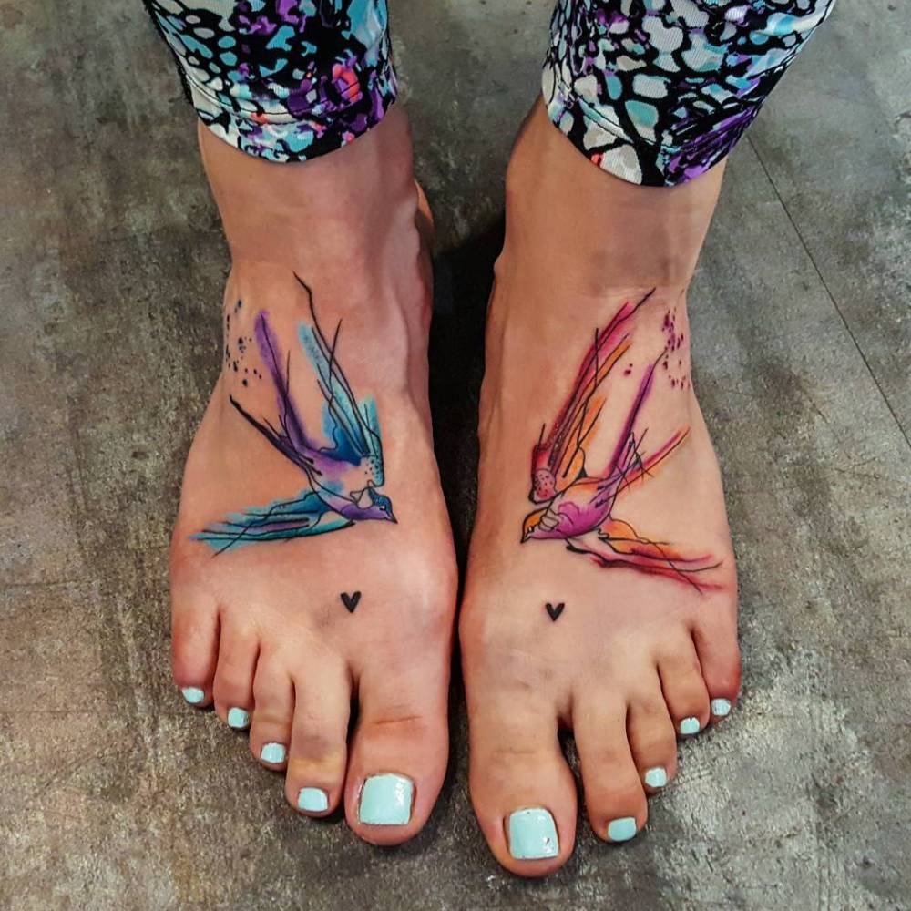 unique foot tattoo designs