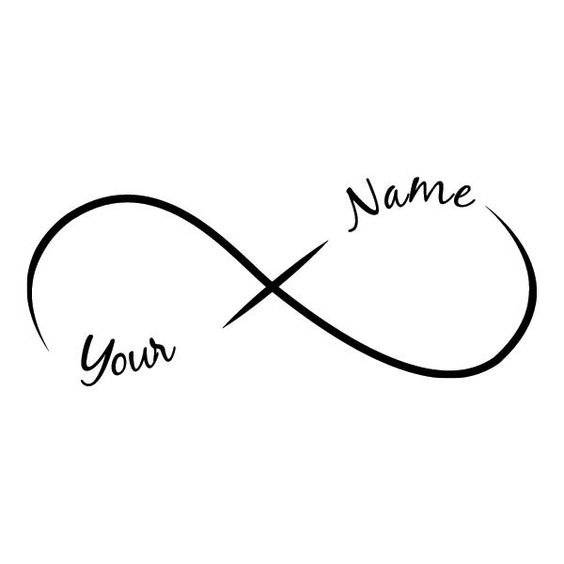 Infinity tattoo with names generator