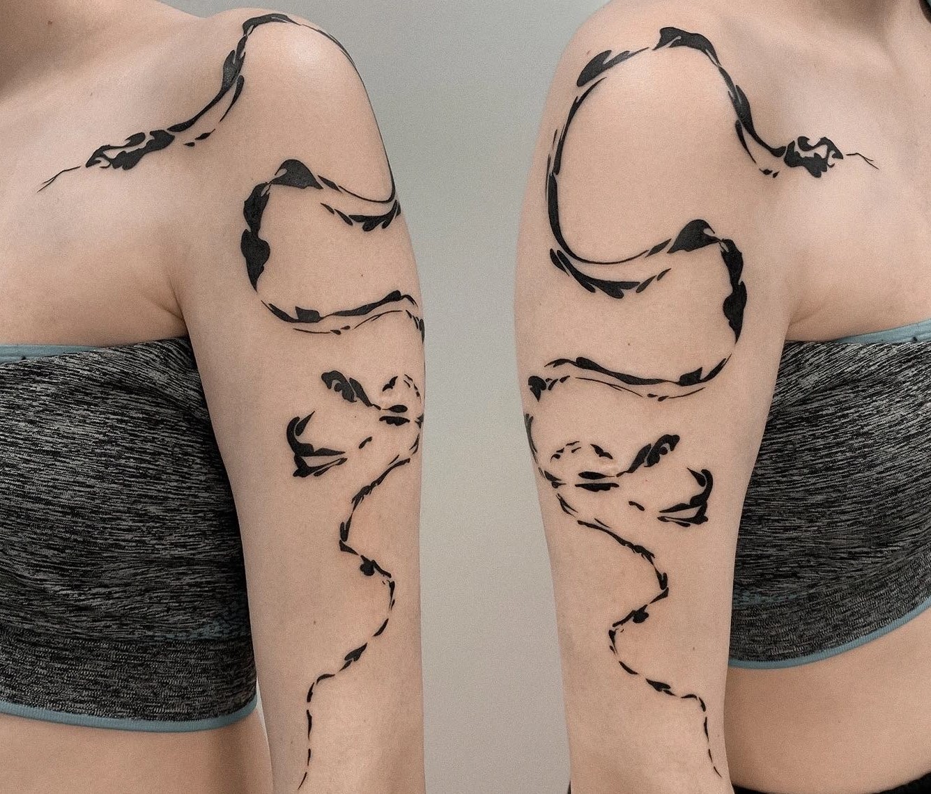 15 Artistic Snake Rose Tattoos  Tattoodo