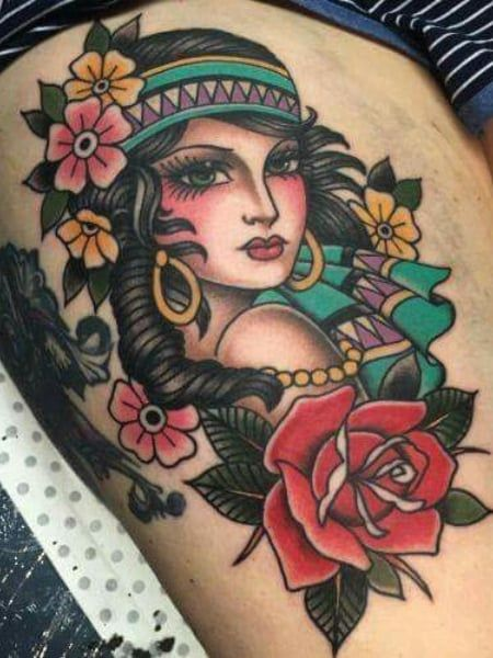 Tattoos with Images of Women
