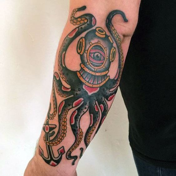 Tattoos with an Octopus

