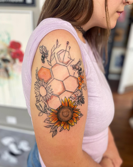 sunflower tattoo designs