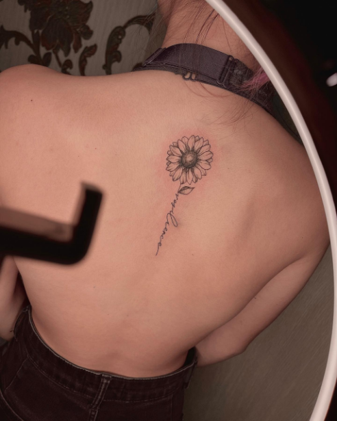 meaningful sunflower tattoo
