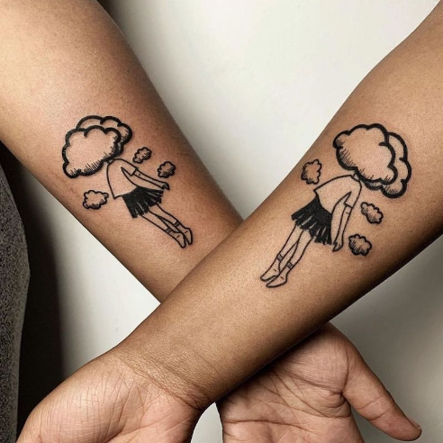 50 ideias de tatuagem de casal combinando para experimentar em 2023