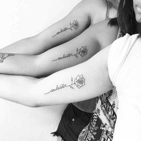 31 Best Matching Tattoos Images In 2024 - Beautyholo | Soul sister tattoos,  Matching tattoos, Sister tattoos