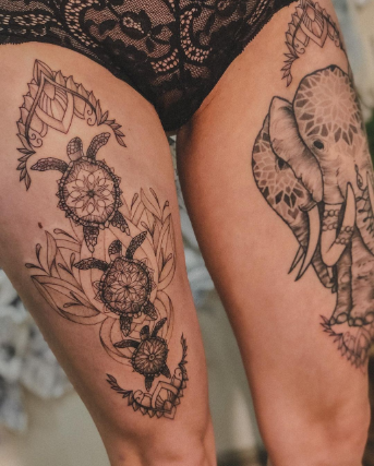 tattoo on leg