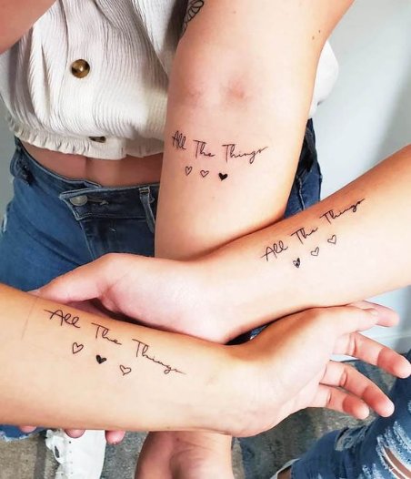 63 Cute Best Friend Tattoos for You and Your BFF  StayGlam
