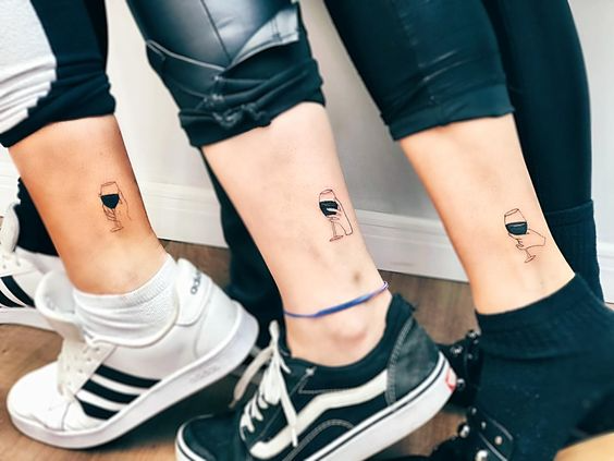 Minimalistic deep meaningful friend tattoos