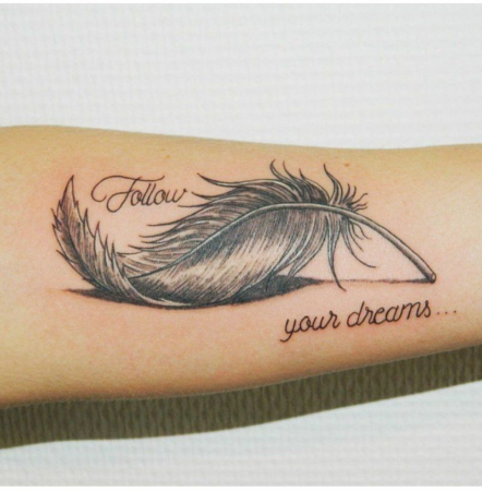 Feather Tattoo | Feather tattoos, Feather tattoo meaning, Feather tattoo