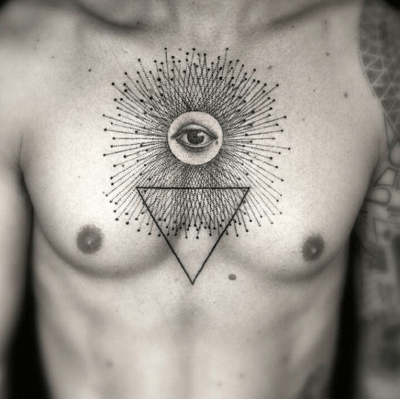 All Seeing Eye Pyramid Symbol In The Engraving Tattoo Style. Freemason And  Spiritual, Illuminati And Religion, Triangle Magic, Vector Illustration  Royalty Free SVG, Cliparts, Vectors, and Stock Illustration. Image 73360274.