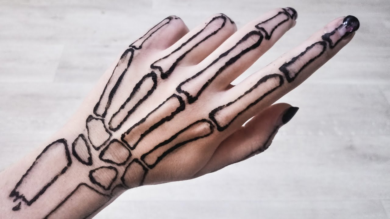1. Skeleton Hand Tattoo Designs - wide 3