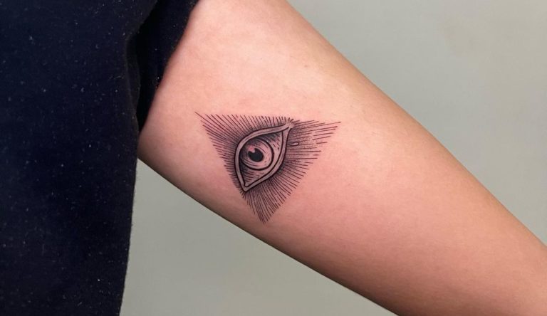 Triangle eye tattoo meaning