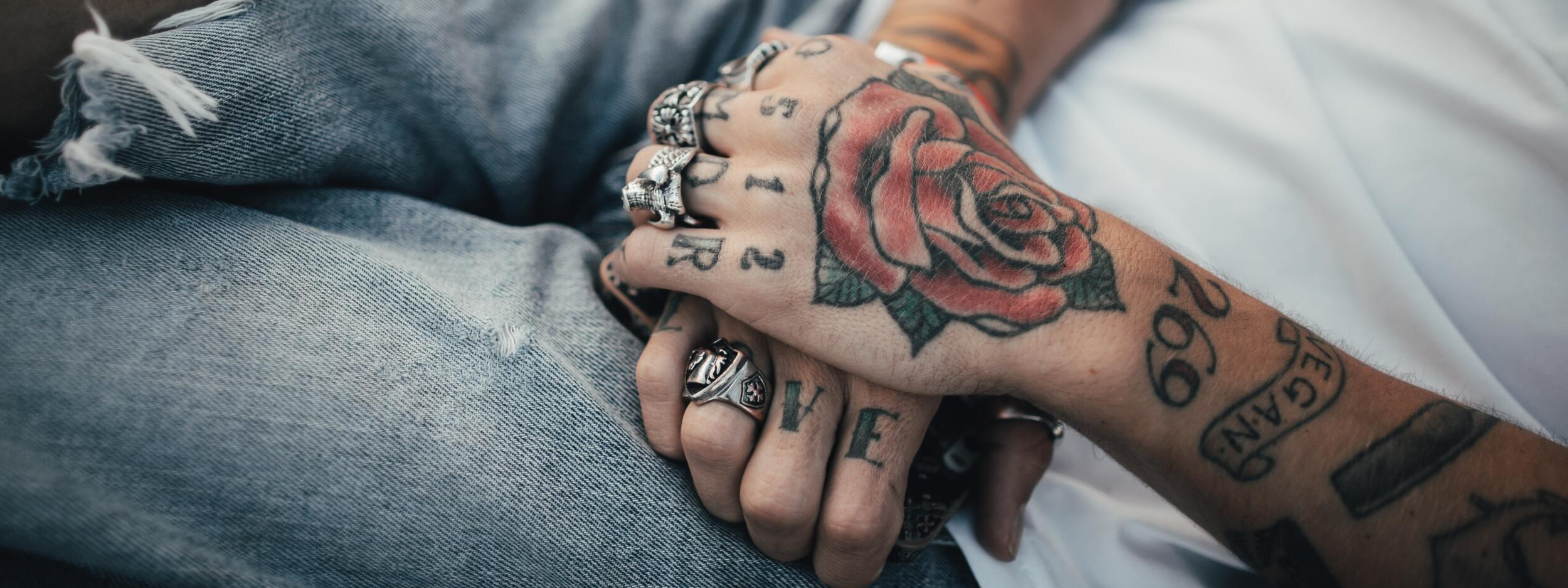 Hand tattoos in black and grey realism by Alo Loco London UK  Rose and  Skull Hands