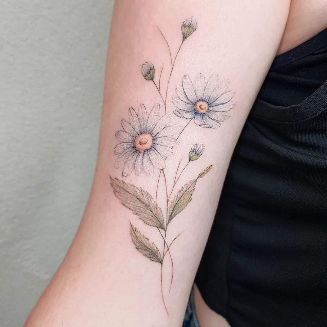 Top 107 Best Daisy Tattoos 2022 Inspiration Guide  Next Luxury