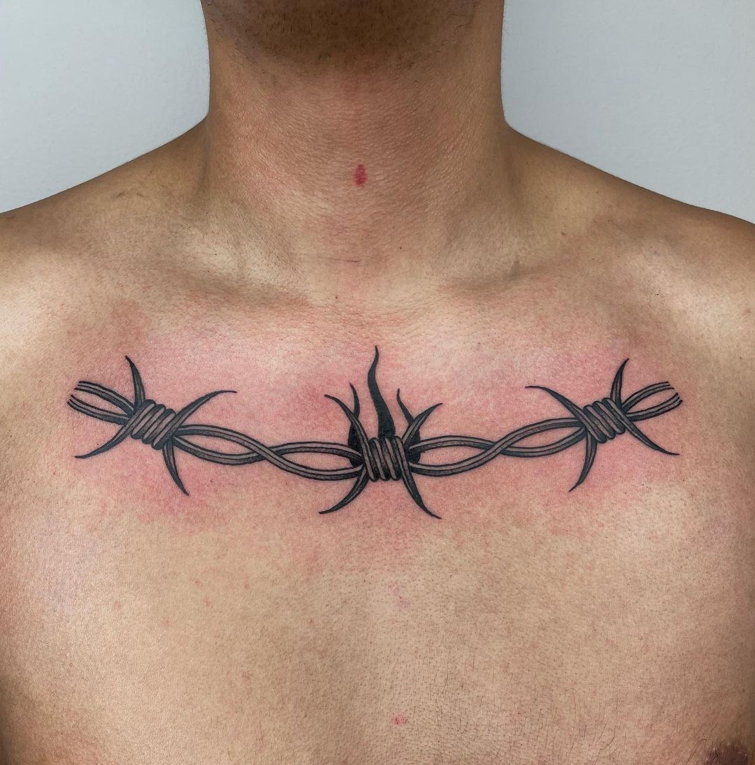 Barbed wire tattoo meaning