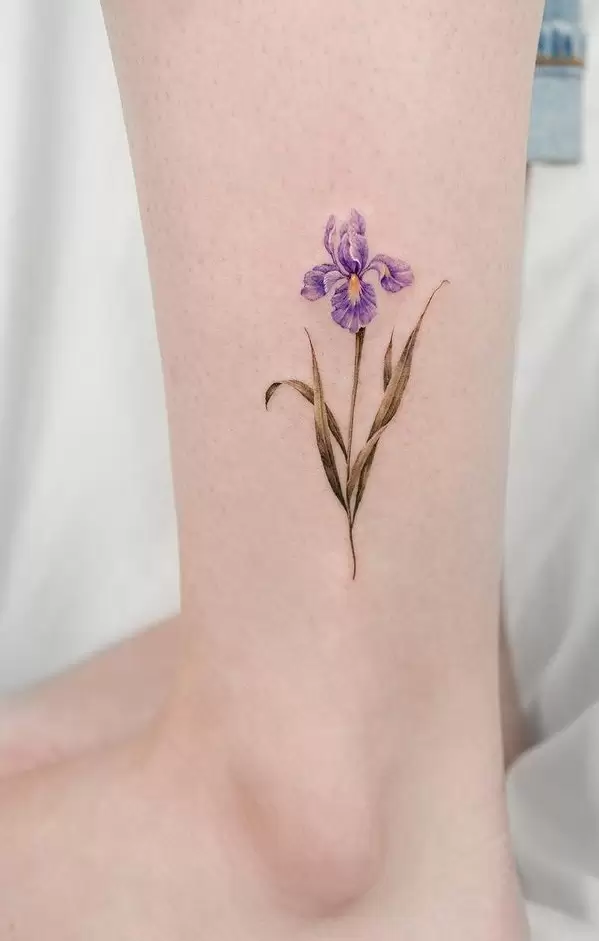 Vibrant February Birth Flower Tattoo Violet  Tattoo Glee