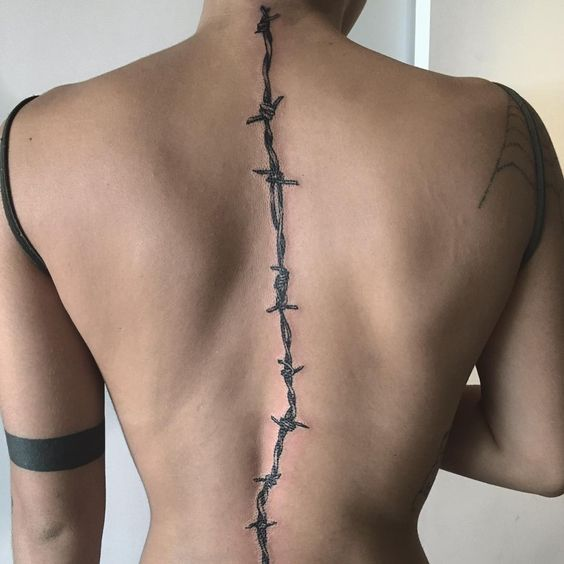 Barbed wire tattoos