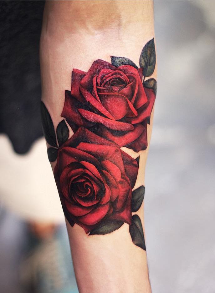 Red Roses tattoo by Slipy Tattoo  Post 25073