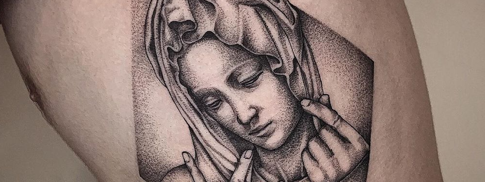 Idéias da Catholic Mary Tattoo: 50+ Desenhos e seus significados