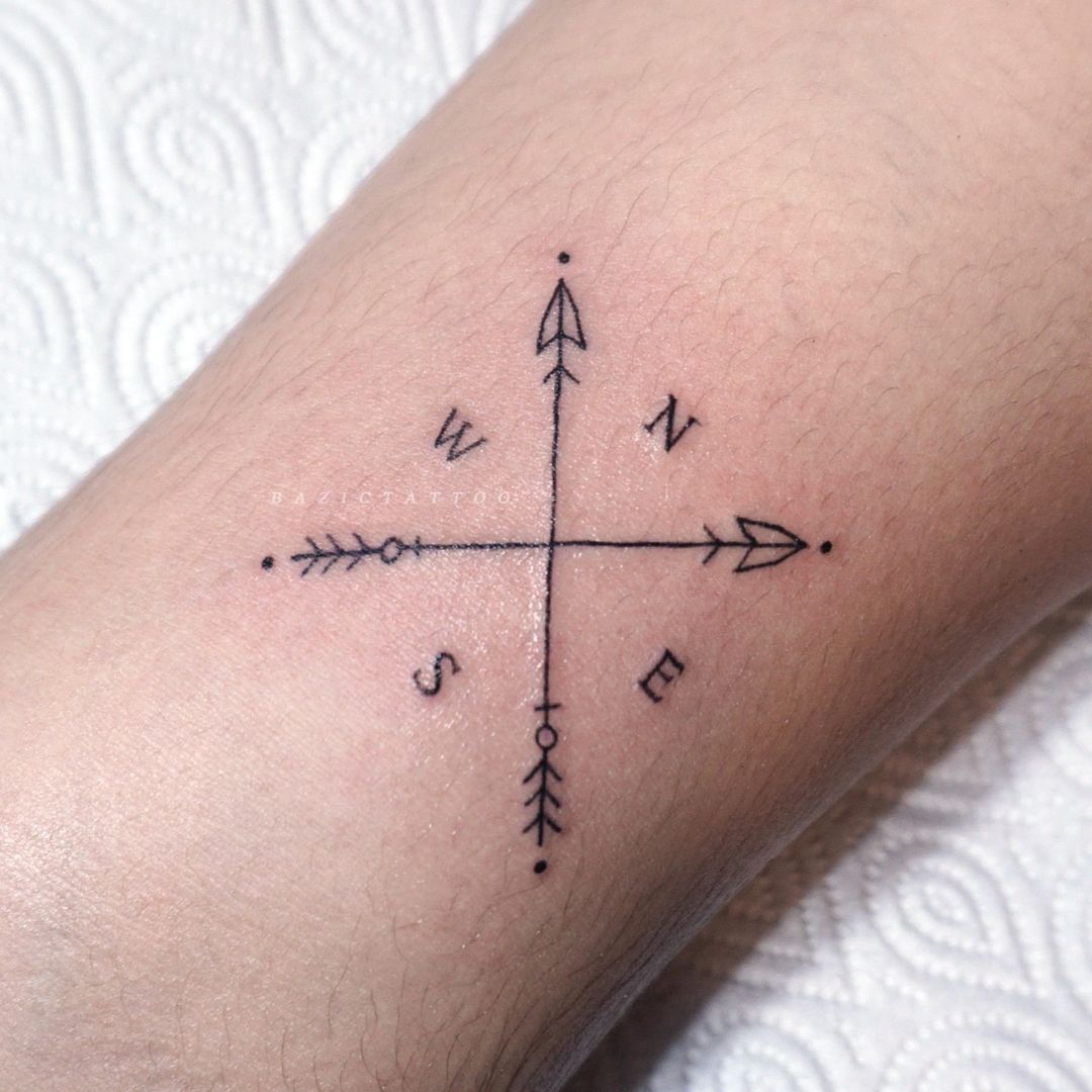 27 Gorgeous Compass Tattoo Ideas