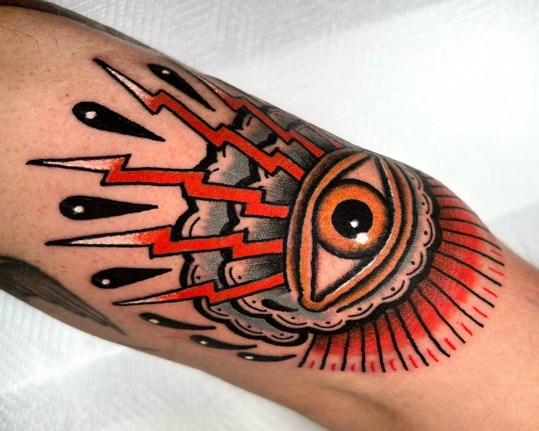 Traditional elbow tattoo ideas