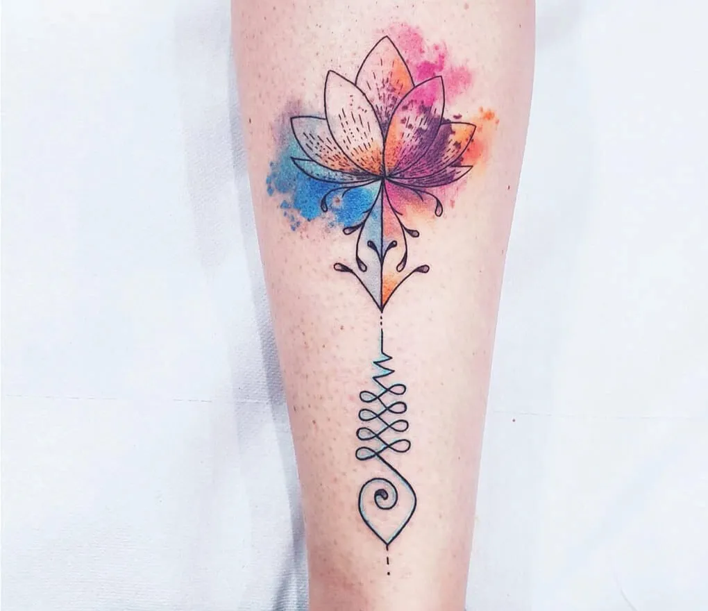 Discover 83+ coloured lotus flower tattoo - esthdonghoadian