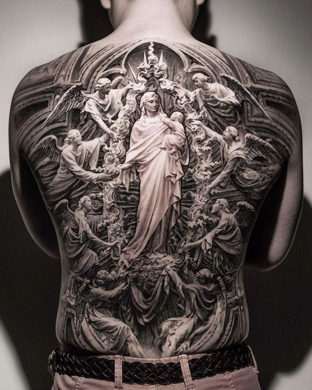 Most Beautiful Catholic Religious Sleeve Tattoos 2019 on Stylevore