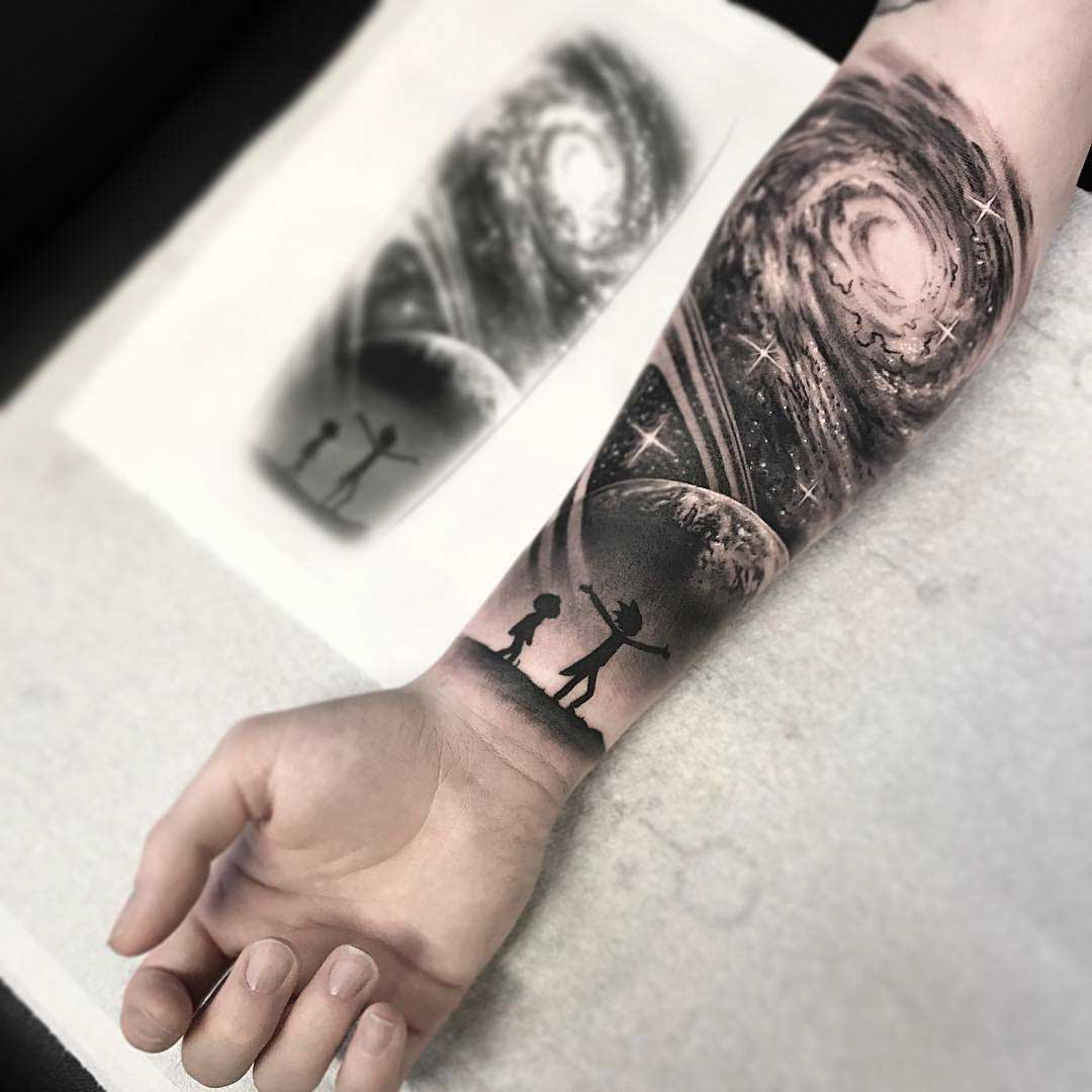 Black hole tattoo by Sasha Tattooing  Tattoogridnet