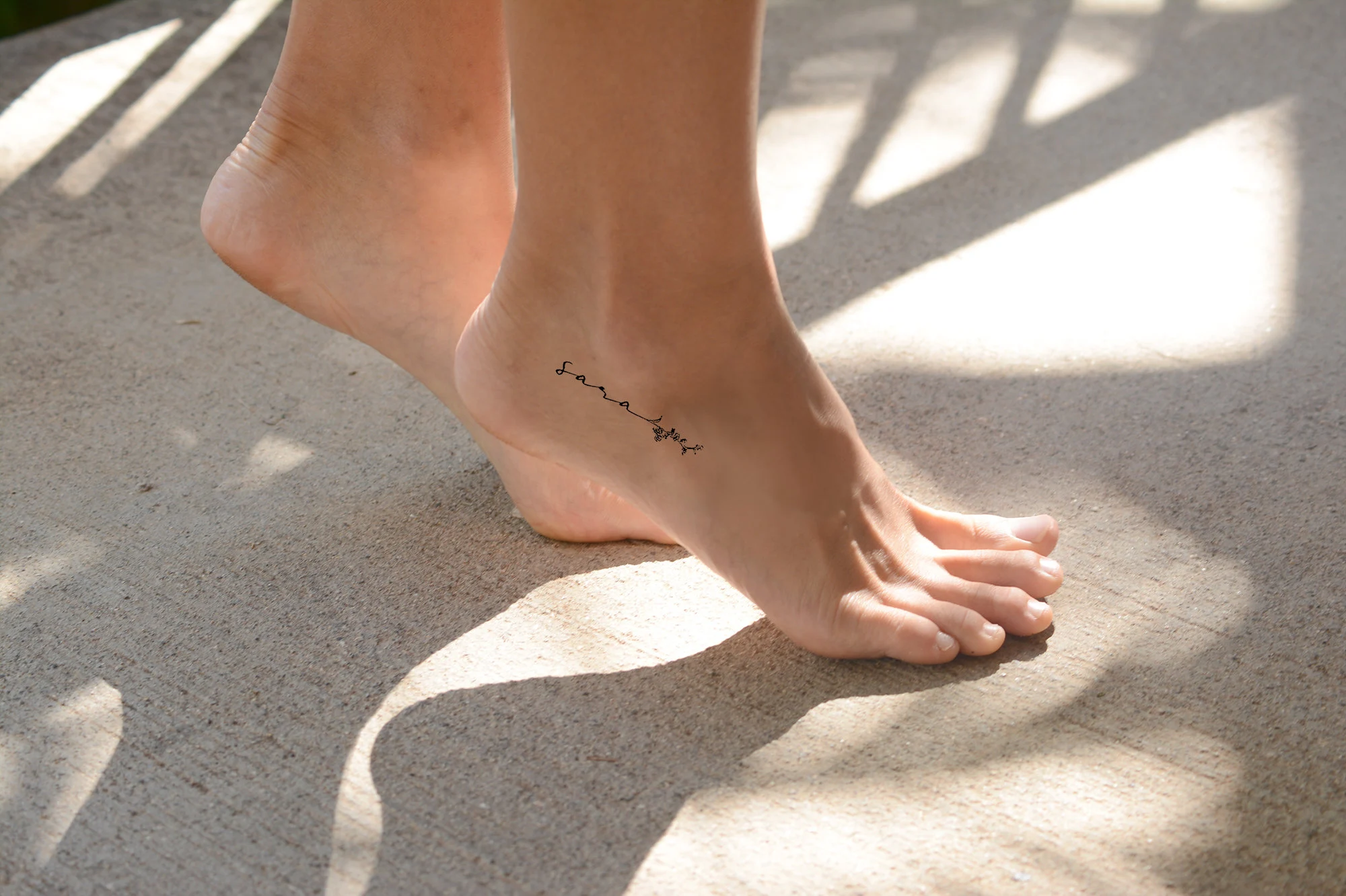 Girly foot tattoos